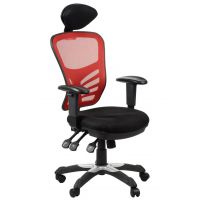 STEMA - HG-0001H Fotel Obrotowy | Czerwony | Zgodny z Rozporządzeniem z 2023 roku