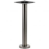 STEMA - Podstawa do stolika SH-3018-1/S | Mocowana do podłoża | Szczotkowana | Wysokość 72,5 cm