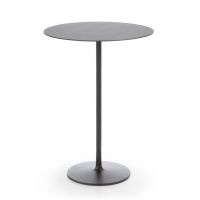 PROFIM - CHIC Stolik Restauracyjny RR10 | Okrągły | Wysokość 110 cm | Baza Żeliwna Czarna