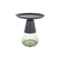 SIGNAL - TIFFANY A Ława | Czarny mat | Zielony